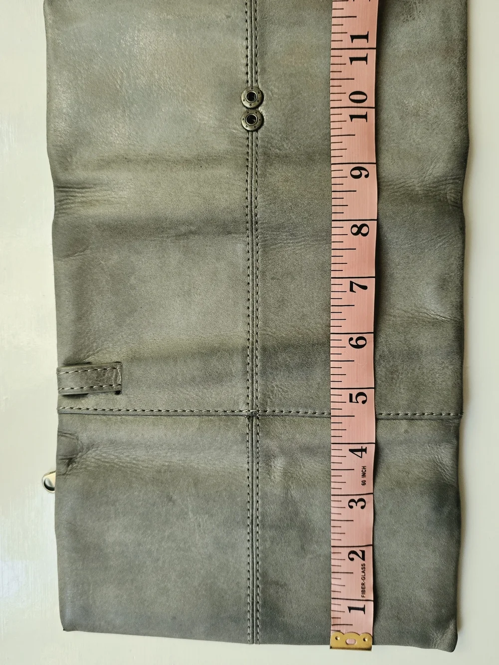 HOBO Gray Silver Metallic Trifold Wallet Wristlet